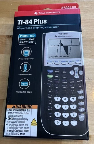 Texas Instruments TI-84 Plus Graphing Calculator - New & Sealed Great Gift