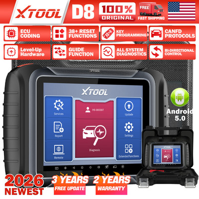 XTOOL D8 Full System Diagnostic Scan With Key Programming CANFD Coding Function