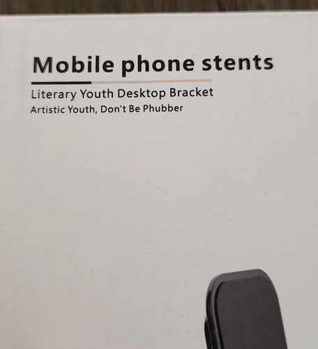 White Phone Stand - Moves Up And Down, 35 Degree Tilt New - Zdjęcie 5 z 5