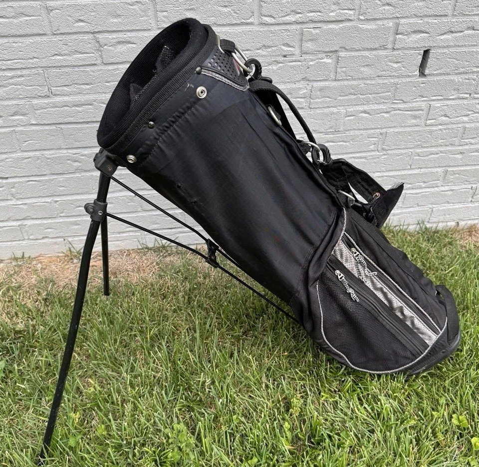 Datrek Quiver Stand Golf Bag 4 Way Dividers Black Gray Coors Light READ - Image 2 of 4