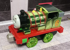 Thomas Friends 2002 Percy Take Along N Play Tank Diecast Metallic VGUC