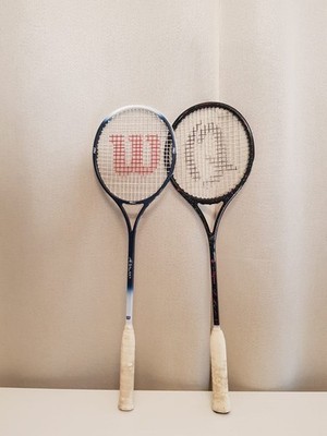 Retro Squashschläger Wilson & Magnum | Wanddekoration Sport Style