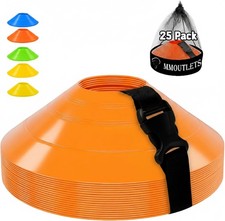 75/50/25 Pack, Pro-Grade Soccer Training Cones Set, Durable Agility Soccer Cones