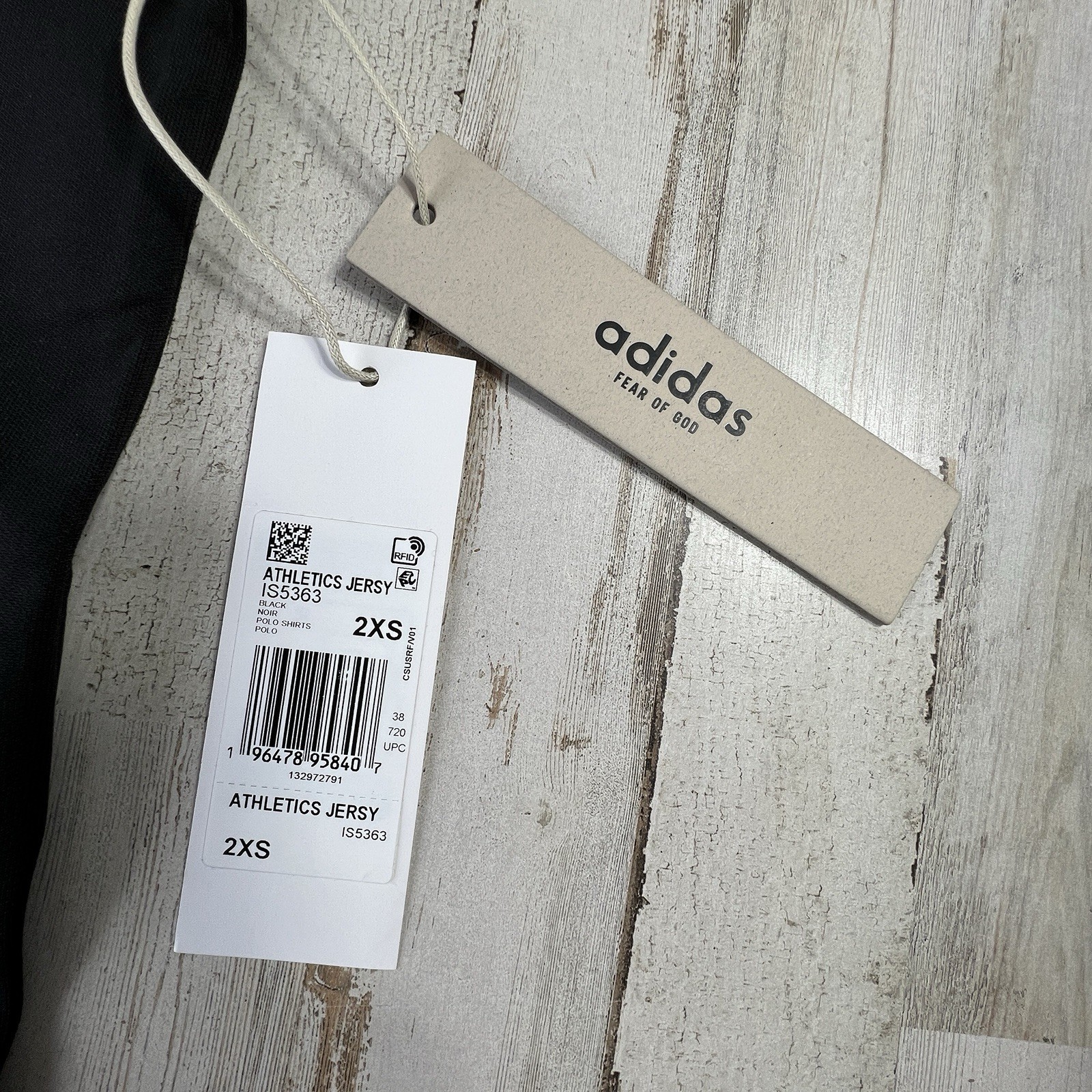 Fear of God x Adidas Black Athletics Goalie Jersey TShirt 2XS thumbnail 4