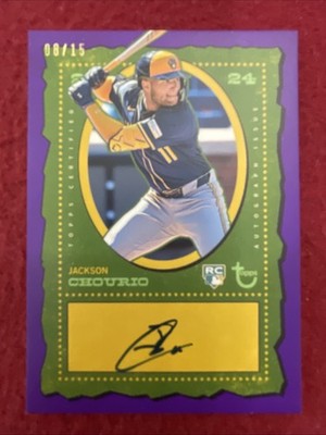 Jackson Chourio RC Auto /15! 2024 Topps Brooklyn Collection Purple SSP🔥Brewers