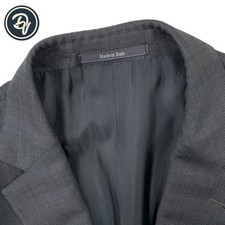 Mens 44 R Ermenegildo Zegna " Multi Season " Charcoal Micro Knit Wool Blazer