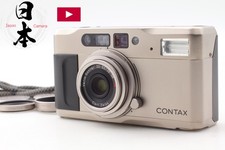 No Leak  MINT w/Hood Strap  Contax TVS Point  Shoot 35mm Film Camera From JAPAN