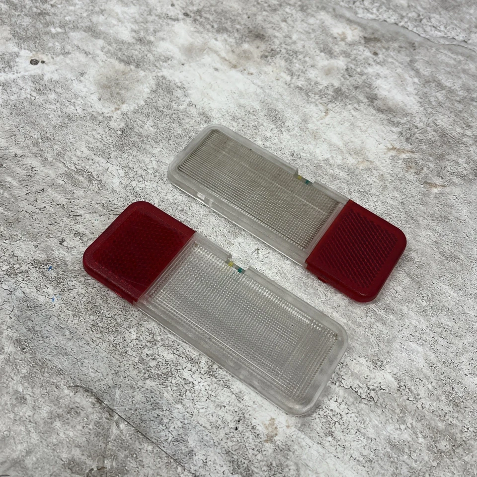 1992-2008 Ford Van SUV Front Door Courtesy Lamp Lens Set OEM - Image 4 of 4