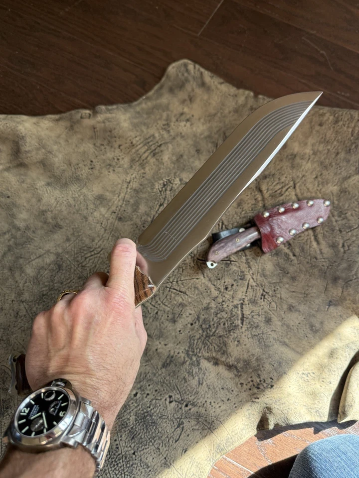 "Mango de madera de cebra hoja INFI Busse Combat CGFBM .24""" Foto 3 de 3