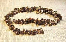 Lovely 15" Strand of 10mm to 20mm Multicolor Iridescent Baroque Pearls Lot B10