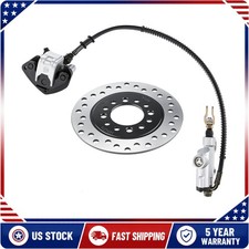 Rear Hydraulic Brake Caliper Assembly  Disc Rotor Kit for ATV Go Kart Pit Bike