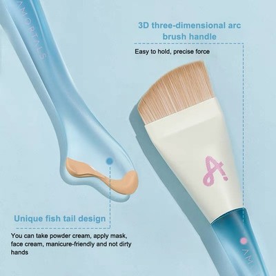 Make -up -Schwamm Pulver Puff glatte Fundamentpinsel für Flüssigkeit und Sahne 