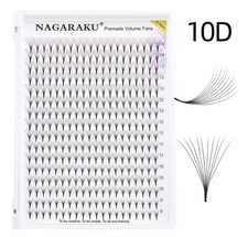 NAGARAKU Eyelash Extensions 320 Pcs Premade Fans Russian Volume 9-14mm Mix