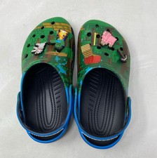 Crocs Classic Minecraft Clogs Unisex Green M5/W7 210829-90H