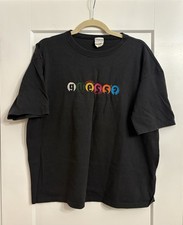 Vintage 90s Guess USA American Collection Spell Out Tee Shirt 22x25 Made In USA