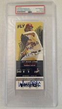 Walker Buehler Dodgers Signed Autographed 1st MLB Home Run Ticket PSA