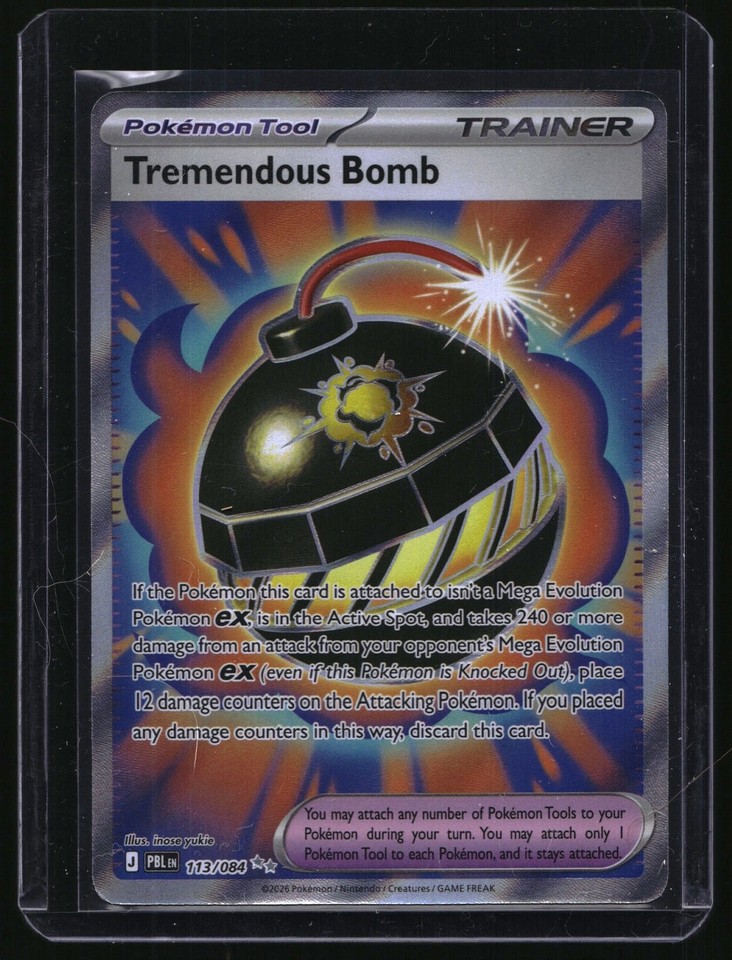Pokémon Pitch Black # Tremendous Bomb Full Art Ultra Rare Pokémon Pitch Black #113/084 Tremendous Bomb Full Art Ultra Rare