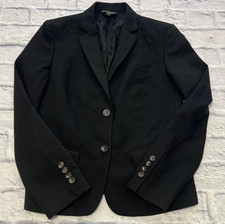 Brooks Brothers Women's BlazerLoro Piana 8P Stellita Fit Black READ DESC