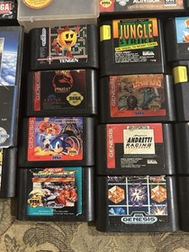 Sega Genesis Game Lot of 27 (No Duplicates) Street Fighter, Mortal Kombat, Sonic