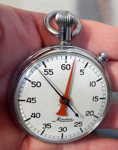 MINERVA ストップウォッチ シルバー Minerva Stopwatch | eBay