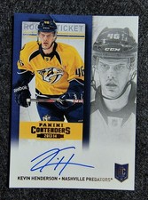 KEVIN HENDERSON Rookie Ticket Autograph Card 2013-14 Panini Contenders. rookie card picture