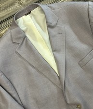 54/56R Oak Hill Mens Big  Tall 3XL Lavender Purple Tweed Sport Coat Blazer