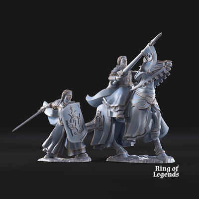 Amhërel The Prince mtd and ft - Davale Games - Herr der Ringe - Tabletop - 28mm