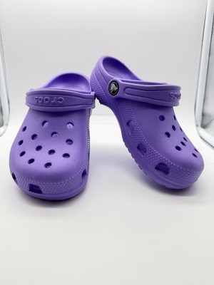 Kid's Size C13  Crocs Classic Clogs Galaxy Purple No Tags Never Worn