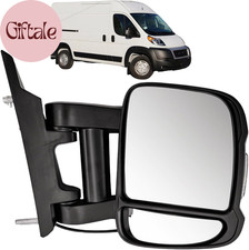 Right Passenger Side Extended Long Arm Mirror Assembly 8Pins Compatible with Ram