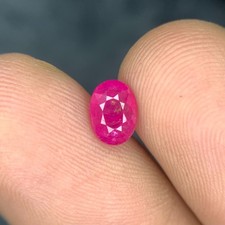 Oval Shape 1.15 Carats Natural Ruby Loose Gemstone  Unheated/Untreated