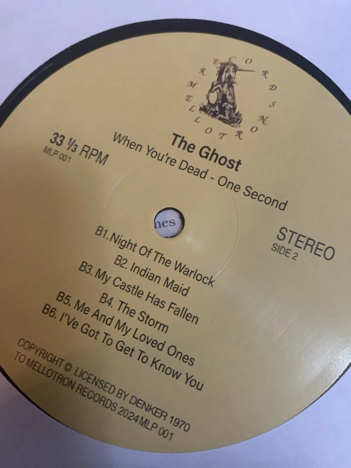 THE GHOST "WHEN YOU'RE DEAD ON SECOND" RARE REISSUE OF ENGLISH PSYCH - Image 3 of 3