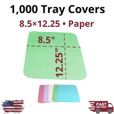 1000pcs Paper Tray Covers 8.5x12.25 Disposable Size B Dental Tattoo Heavyweight