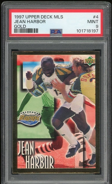 Jean Harbour 1997 Upper Deck MLS Bandai Gold Card #4 Colorado Rapids PSA 9
