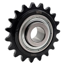 35 Roller Chain Idler Sprocket Type C 5/8" bore 19 Tooth with Bearing...