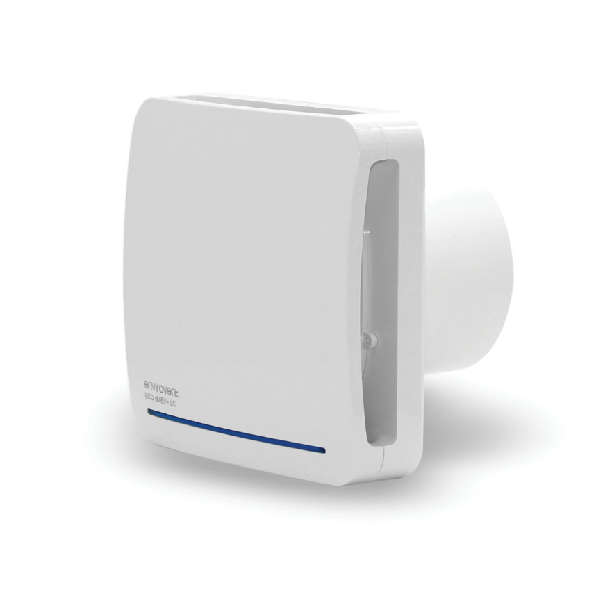 Envirovent ECO-DMEV+T-LC Axial dMEV Extractor Fan 100mm with Boost Timer (White)