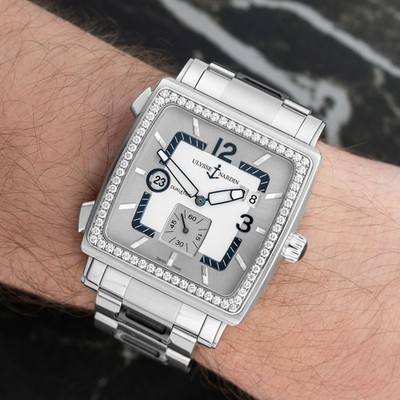 Ulysse Nardin Quadrato Dual Time - Ref. 243-92 - 42mm Stainless Steel
