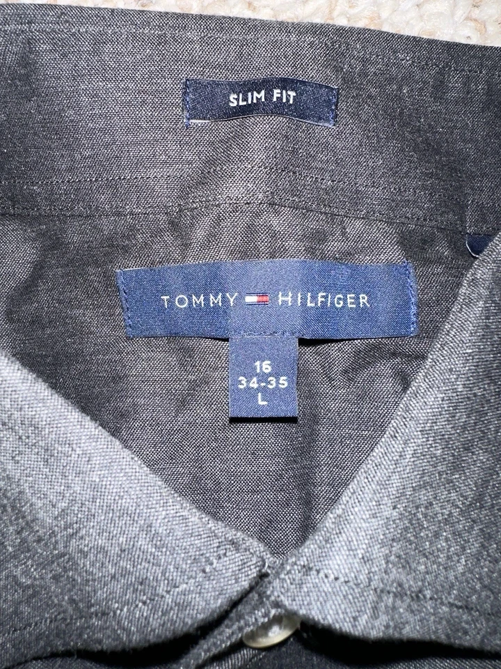 Lote 6 Camisas Tommy Hilfiger Levi’s Para Hombre Botón Manga Larga Informal Vestido de Carrera L Foto 2 de 4