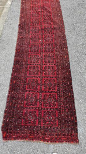 Ancien Tapis Persan Afghan 100X300cm Teppe Tappeto Alfombra Teppich Rugs Carpet - Photo 1/19