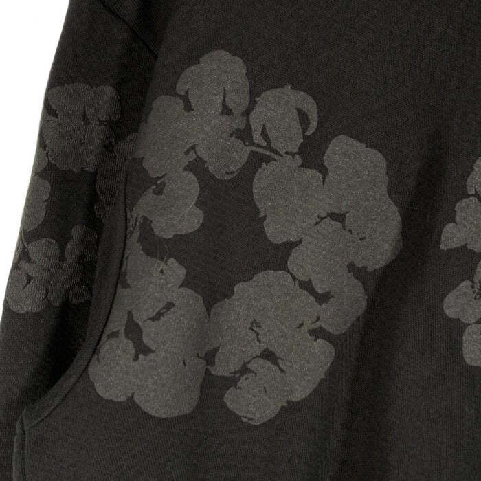 DENIM TEARS COTTON WREATH HOODIE PULLOVER SWEAT BLACK FLOWER DENIM TEARS COTTON WREATH HOODIE PULLOVER SWEAT BLACK FLOWER