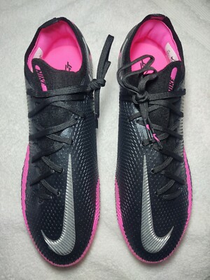 Nike Phantom GT Elite DF FG Black Pink Silver Soccer Cleats CK8439