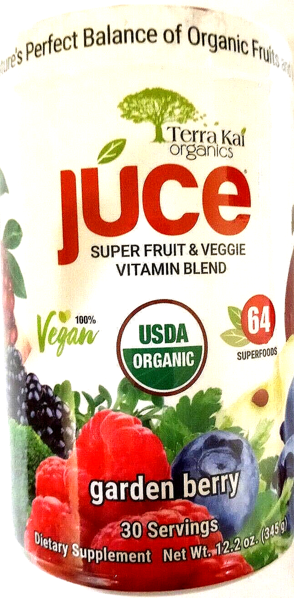 Terra Kai Organic Juce Super Fruit & Veggie Vitamin Blend (Garden