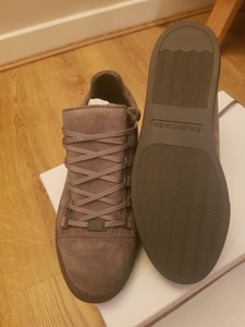 balenciaga arena grey suede