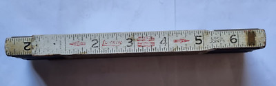 Lufkin Holz 72'' 6ft klappbarer Messstab Vintage