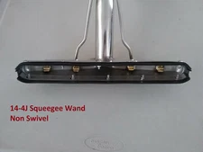 14" 4-JET S-BEND Hard Surface Tile & Grout Cleaning Squeegee WAND Floor Scrubber