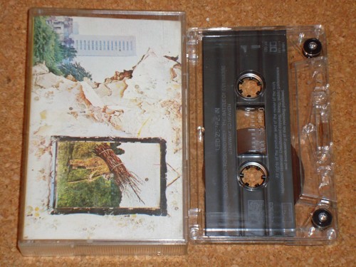 LED ZEPPELIN - IV - cassette tape album, clear shell