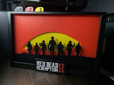Red Dead Redemption 2 Shadow Box Display 
