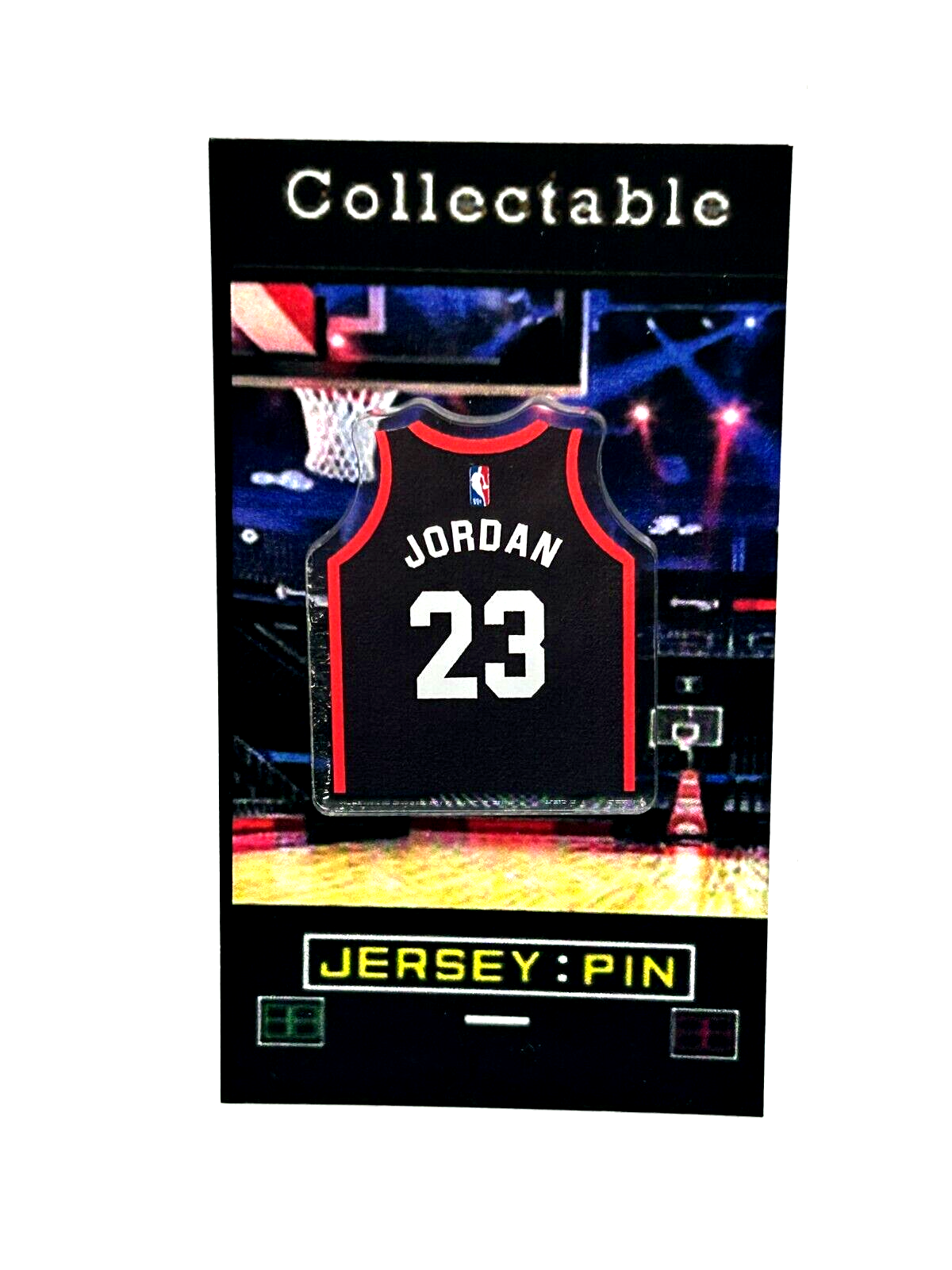 Chicago Bulls Michael Jordan Jersey Lapel Pin - Classic Collectible with Free Shipping