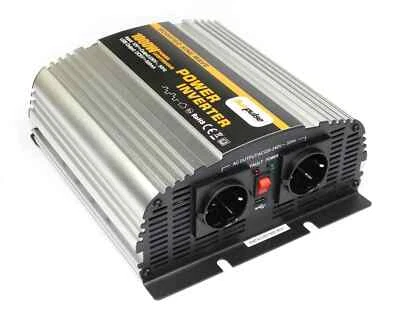 SOLARTRONICS Wechselrichter 1000 Watt 12V zu 230V Mod. Sinus Spannungswandler NS USB 0% MwSt