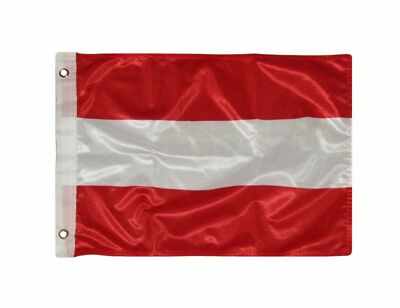 12x18 Austria Plain Rough Tex Knitted Flag 12''x18'' Banner Grommets 100D