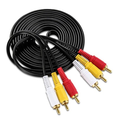 3 x Phono Männlich RCA männlich zum männlichen Adapter  Für TV DVD TVPLUS Kabel